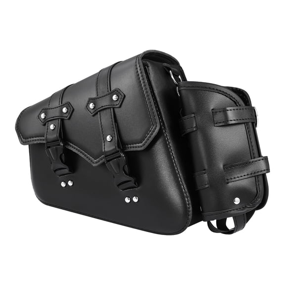 NIAIZEK 1Pack Motorcycle Water Bottle Bag Black Saddle Bag for Motorcycle Gear Outdoor Travel