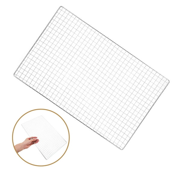 NIAIZEK 1Pc Outdoor Stainless Steel Bbq Grill Mesh Silver Barbecue Wire Mesh Accessory