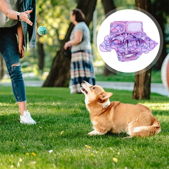 NIAIZEK Reusable Dog Period Pants for Female Dogs, Stylish Cotton, Comfortable and Washable Pet Hygiene Solution