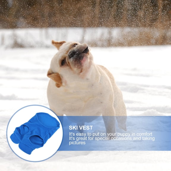 NIAIZEK 1Pcs Dog Cold Weather Coats Blue Pet Warm Clothes Fit for French Bulldogs