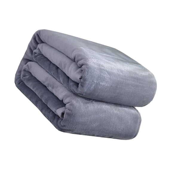 NIAIZEK Dark Grey Thick Coral Fleece Throw Blanket Soft Plush Warm Blanket for Home Office Couch and Bed