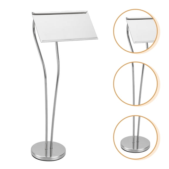 NIAIZEK Stainless Steel Table Number Holder Round Base for Steady Support in Restaurants