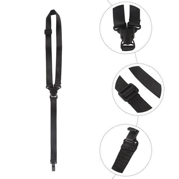 NIAIZEK Black Adjustable Ukulele Strap Comfortable 1 Piece for Ukulele Players