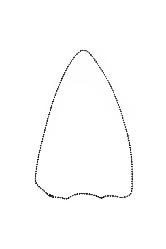 Black Bead Necklace Lightweight Jewelry Accessory for Women and Men Fashion Decoration