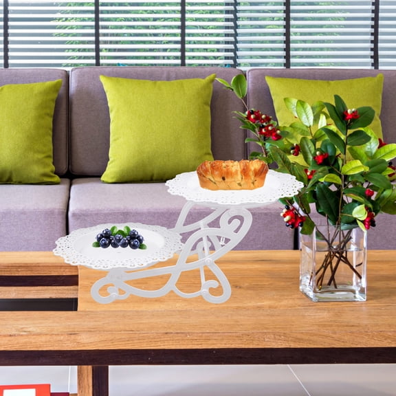 NIAIZEK White Plastic Dessert Tray for Serving, and Lightweight, Perfect for Parties and Events, 1 Piece