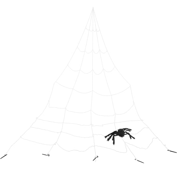 NIAIZEK White Cotton Realistic Spider Webs for Outdoor and Party Use 1Set