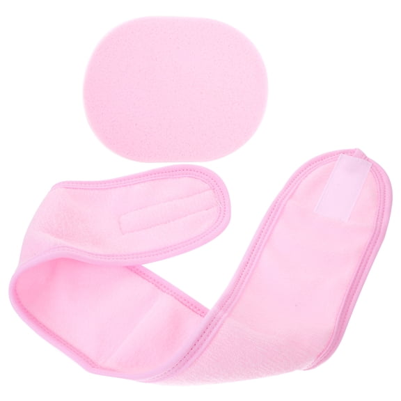 NIAIZEK 1Set Spa Facial Headband with Gentle Cloth Material and Face Sponge for Easy Hair Wrap