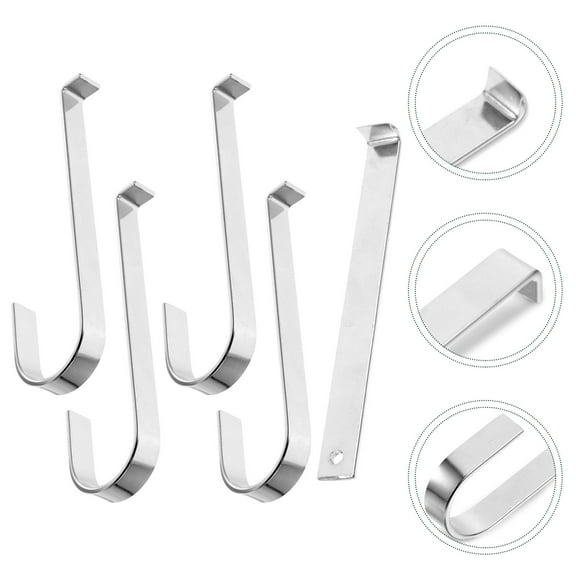 NIAIZEK 1Set Premium Stainless Steel Vinyl Siding Hangers Low Profile Hooks for Wall Decoration