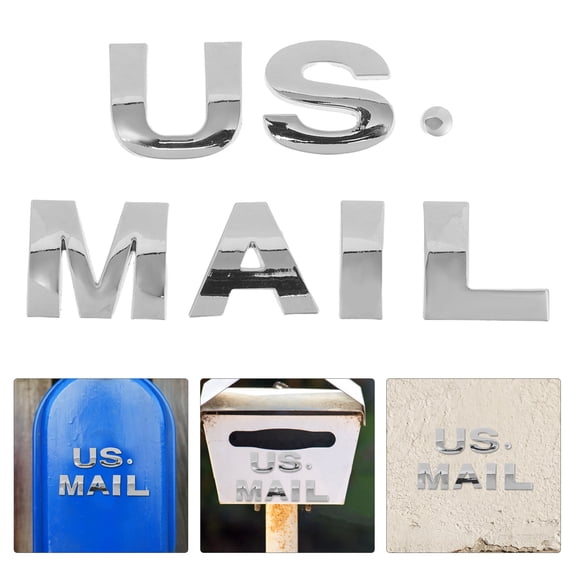 NIAIZEK 1Set Unique Metal Letters for Mailbox Decoration with Strong Adhesion