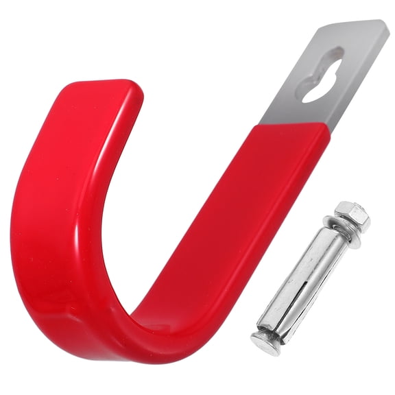 NIAIZEK 1Set Red Wall Mount Garage Hooks Heavy Duty Metal Hook for Hanging Extension Ladders and Equipment