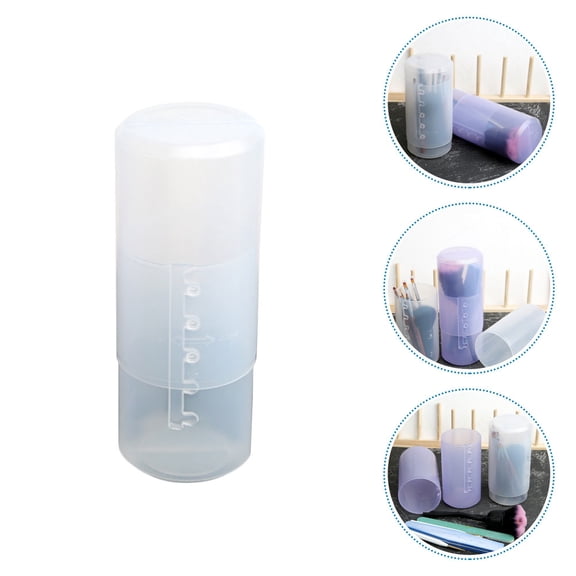 NIAIZEK Back to School Makeup Brush Storage Tube PVC 1Pcs for Travel and Office Use