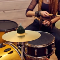 NIAIZEK 1pc 8 Inch Brass Cymbal Hi Hat Drum Kit Cymbal Ride Cymbal Drum Percussion Cymbal Crash Cymbal for Drum Set Music Performance Studio Practice(7.68X7.68X0.08in)