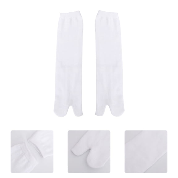NIAIZEK Breathable Two-Toed Kimono Clog Socks Cotton 2 Pairs Comfortable Lightweight Footwear Accessories