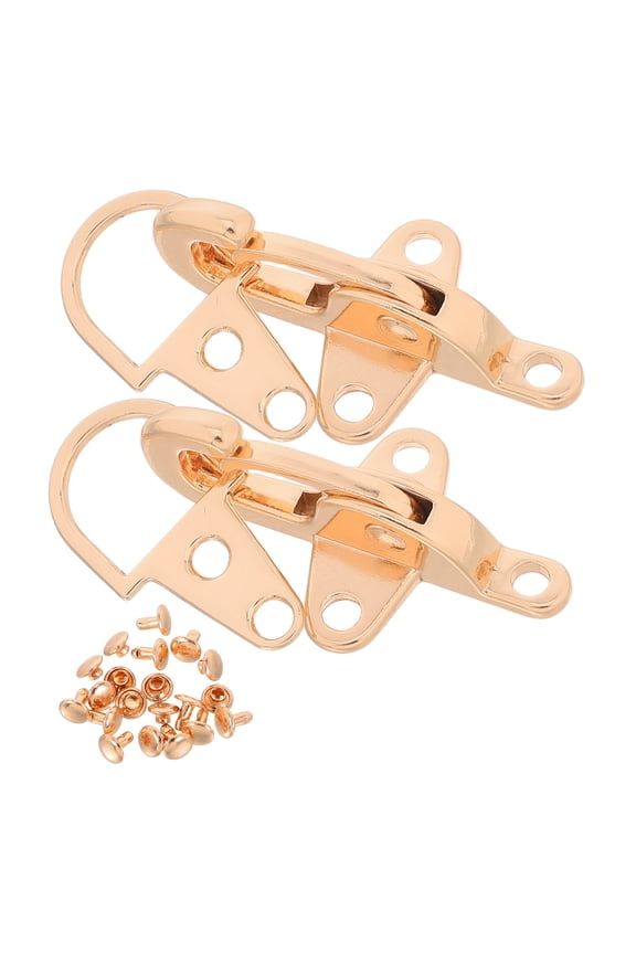 2 Sets Golden Metal Lobster Clasp Hooks for Backpacks, Bags, Keychains, and Stylish Accessories