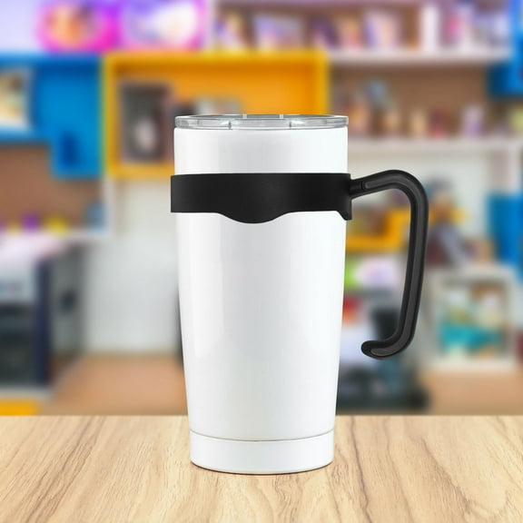 NIAIZEK 20 Oz Thermal Travel Cup with Black Polypropylene Handle, Insulated Coffee Mug for Hot and Cold Drinks