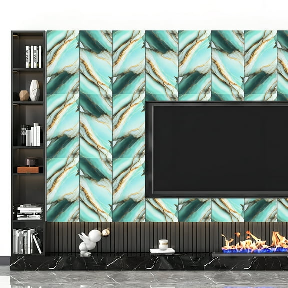 CRILSTYLEO 20Pcs Waterproof Wall Panels Self Adhesive Marble Pattern for Kitchen and Bathroom