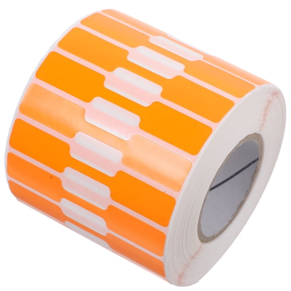 NIAIZEK Jewelry Labels Strong Hold Adhesive Orange Price Tags for Decoration 2000Pcs
