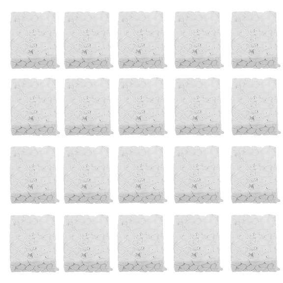 NIAIZEK 20Pcs Resin Craft Stairs White Simulation Steps Adornment for Garden Decoration