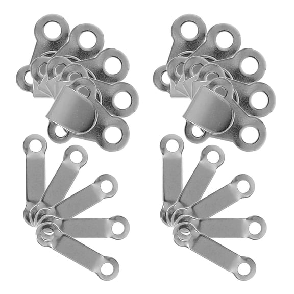 NIAIZEK 20Pcs Plated Sewing Closure Hooks for Pants Skirts Invisible Design Fasteners