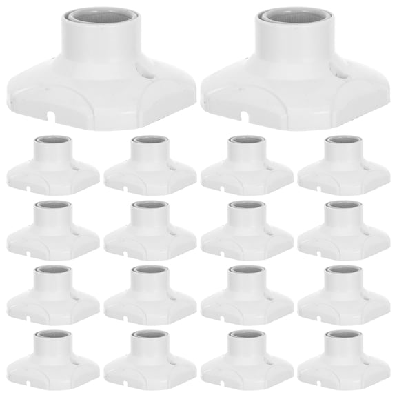 NIAIZEK 20Pcs Durable Ceramic Lamp Holder Base with Compatibility