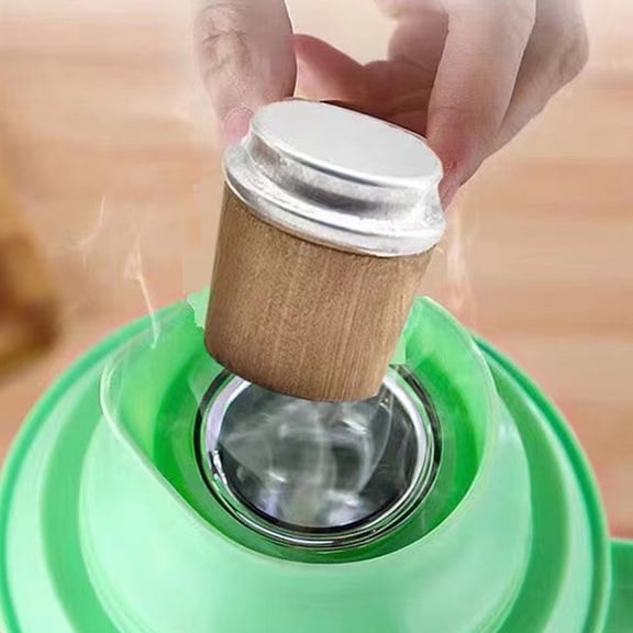 NIAIZEK 20Pcs Wooden and Aluminum Bottle Stoppers Insulated Multi-Color Caps for Kitchen and Bar Use