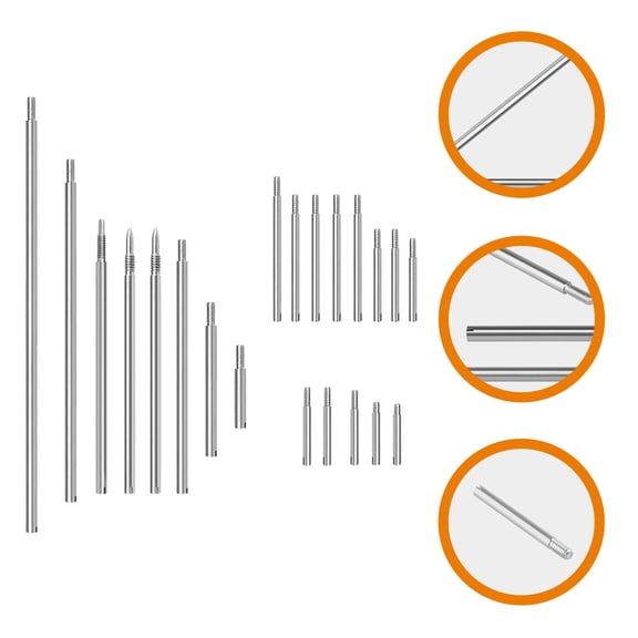 NIAIZEK 1 Set Sax Repair Tools Tool Steel Silver Maintenance for Technicians