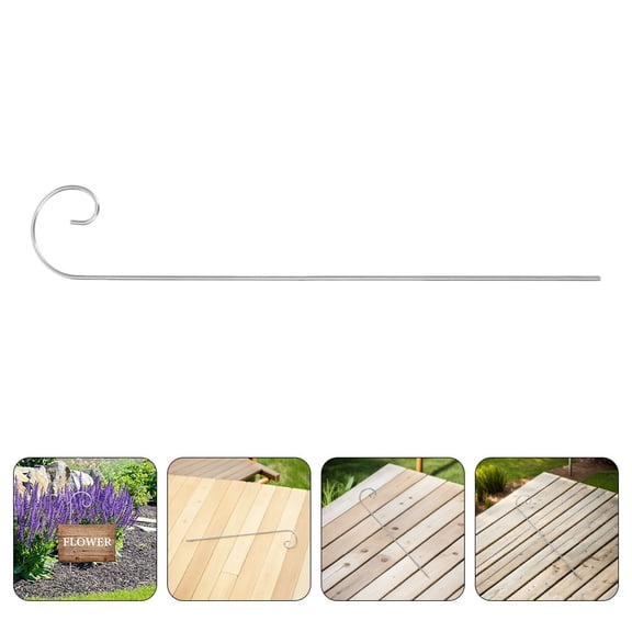 NIAIZEK 24Pcs Metal Shepherd Hooks for Garden Plant Labels Outdoor Plant Stake Accessories