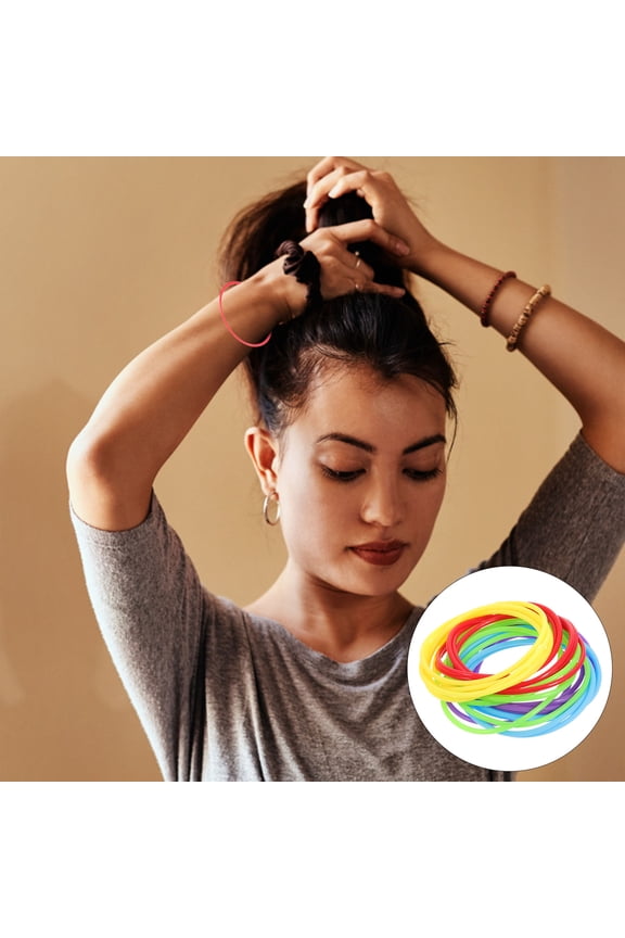 Assorted Color Silicone 80S Bracelets Aesthetic Jelly Bangle for Decor