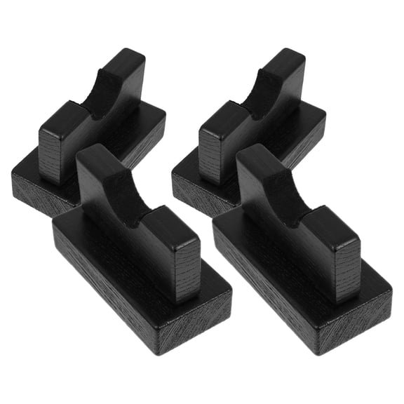 NIAIZEK 2Pairs Black Wooden Baseball Bat Holder Space Saving Stable Stand for Display and Storage