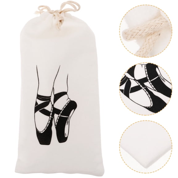 NIAIZEK Set of 2 Ballet Dance Drawstring Bags for Shoes and Accessories Storage, Lightweight and