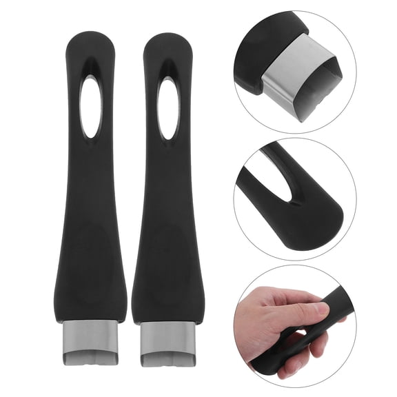 NIAIZEK 2Pcs Black Bakelite Replacement Saucepan Pot Handle, Safe Grip, Universal Cookware Kitchen Repair