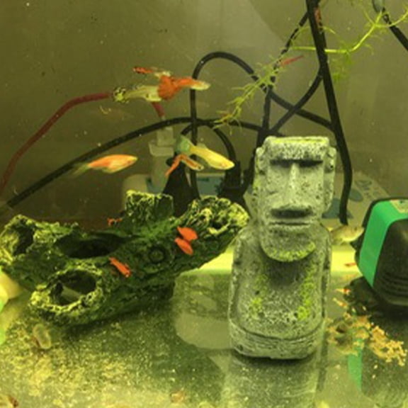 NIAIZEK 2Pcs Abstract Resin Is Figurine Dark Grey for Stylish Living Room and Study Home Decor