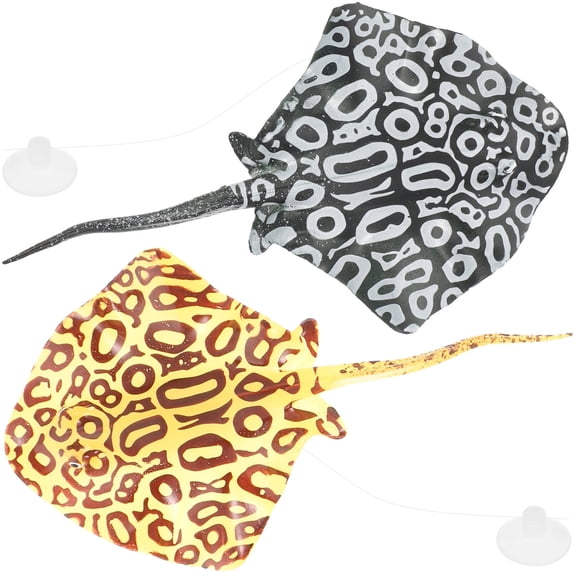 NIAIZEK 2Pcs Realistic Silicone Fish Figure Artificial Fish for Aquarium Decoration Assorted Colors