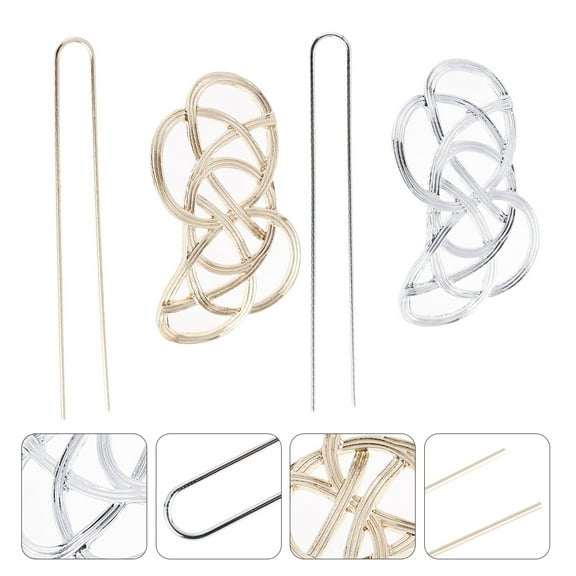 NIAIZEK 2-Pack Vintage Hair Bun Sticks, Assorted Colors Hair Accessories for Women and Girls, Elegant Hair Styling Tools