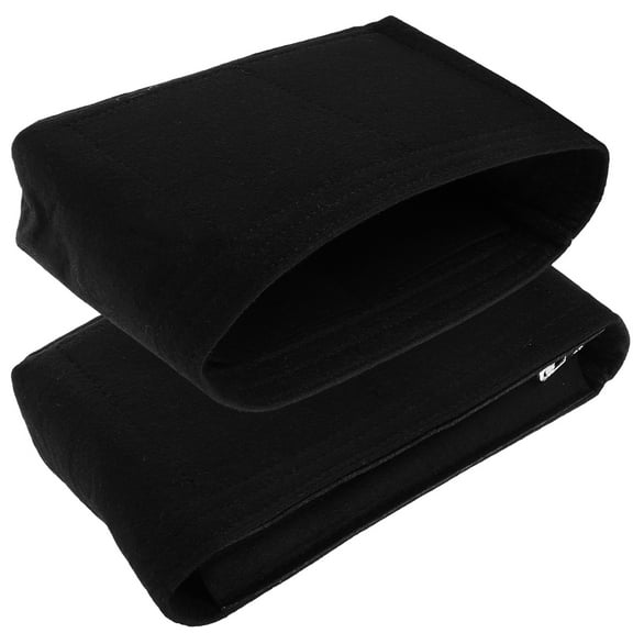 NIAIZEK 2Pcs Handbag Organizer Inserts Black Felt Purse Liner Lightweight for Tote Bags