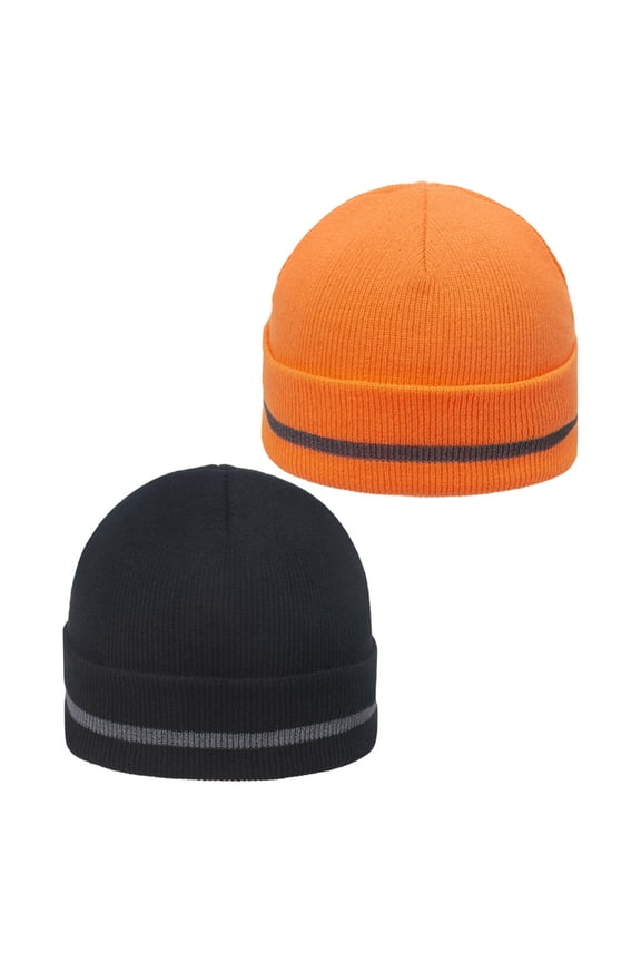 Acrylic Fluorescent Beanie Hat Reflective Warm Comfortable
