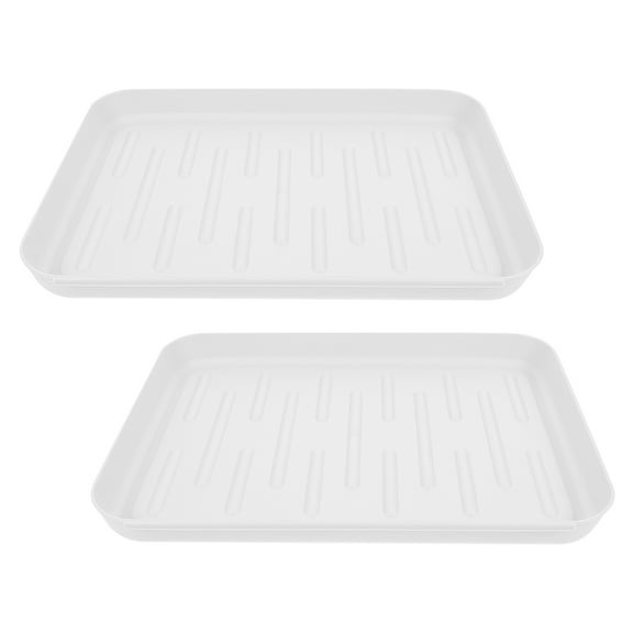 NIAIZEK Utility Shoe Mat Grey PP Waterproof Multifunctional Design for Home 2Pcs