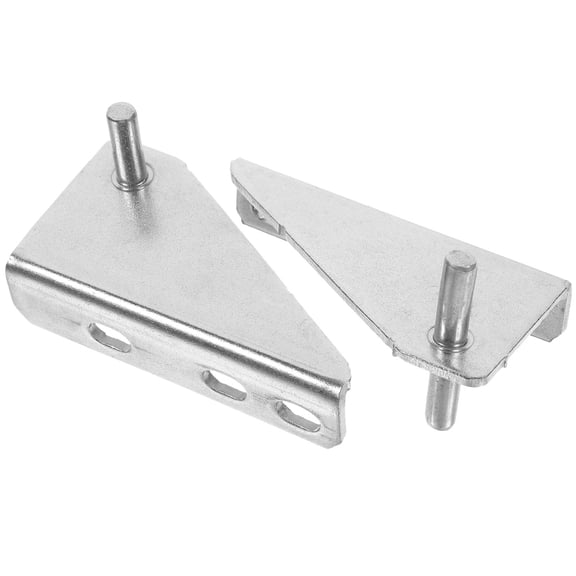 NIAIZEK Stainless Steel Freezer Door Hinge Silver Durable Rust-Resistant 2Pcs