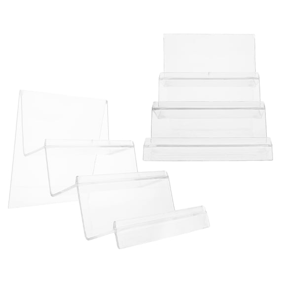 NIAIZEK Clear Acrylic Handbag Display Rack Organizer, 2-Pack Purse Storage Stand for Home or Retail Use