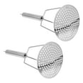 thumbnail image 1 of NIAIZEK Heavy Duty Stainless Steel Potato Masher Set, 2 Pieces Kitchen Tool for Mashing Vegetables, 1 of 8