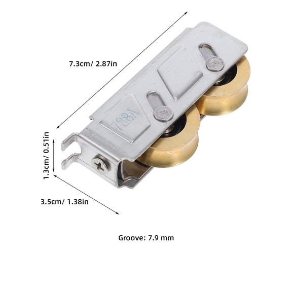 NIAIZEK 2-Pack Sliding Screen Door Rollers with Stainless Steel Housing, Double Copper Bearings for Smooth and