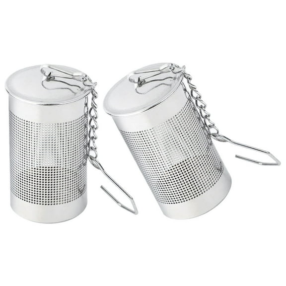 NIAIZEK 2Pcs Portable Stainless Steel Tea Steeper for Home Brewing and Seasoning