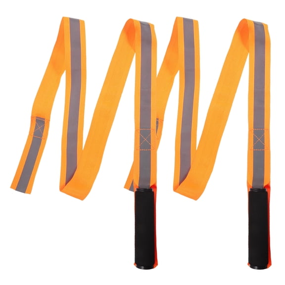 NIAIZEK 2Pcs Adjustable Orange Nylon Rope for Deer Dragging Sturdy Outdoor Hunting Gear