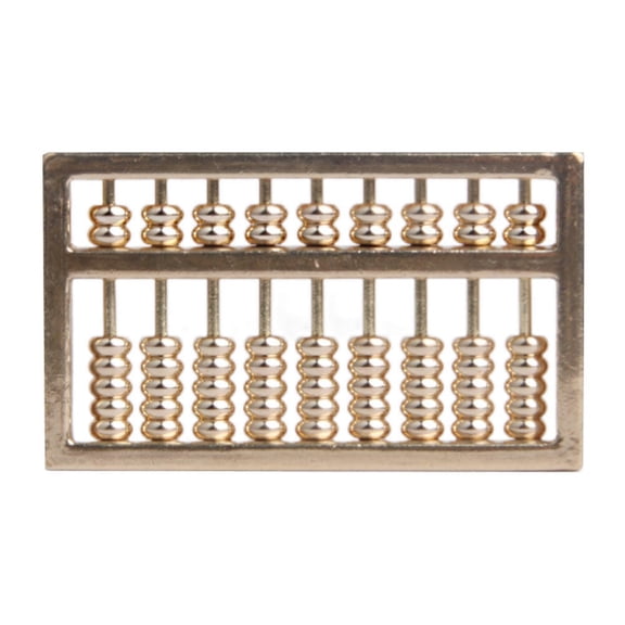 NIAIZEK 2-Pack Brass Abacus Keychain Set, Key Holder Accessories for Daily Use and Stylish Everyday Ornaments