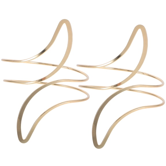 NIAIZEK 2Pcs Golden Moon Curtain Tiebacks Decorative Rope Buckle Clips for Modern Window Curtains