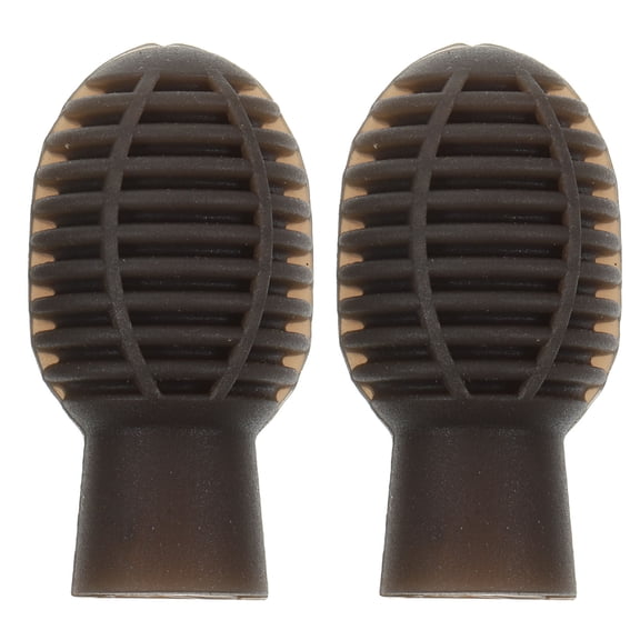 NIAIZEK 2-Pack Silicone Drumstick Tips for Practice Drumming, Coffee Brown, Instrument Accessories for Beginners