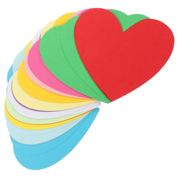 NIAIZEK 30Pcs Creative Heart Shape Paper Cutout Decor Assorted Colors for Home Office Or Classroom Walls