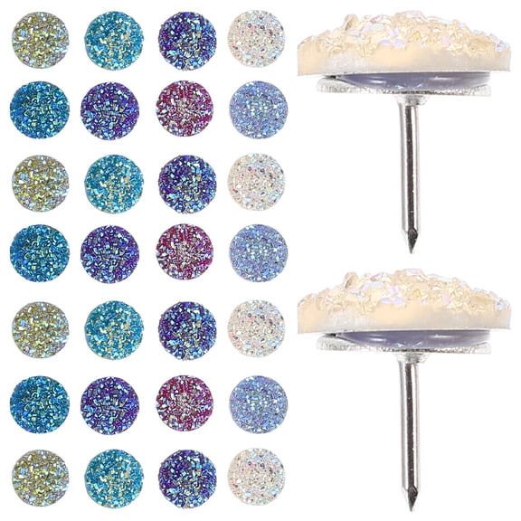 NIAIZEK 30Pcs Push Pin For Board Plastic Assorted Color Fixer For Maps