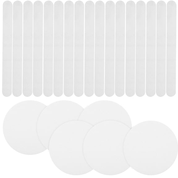 NIAIZEK Bathtub Non Slip Stickers Peva Rubber White for Bathroom Safety