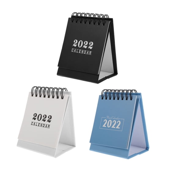 NIAIZEK 3-Pack White Desk Calendars for Office and Home, Monthly Desktop Planner Organizer, Work Schedule Calendar